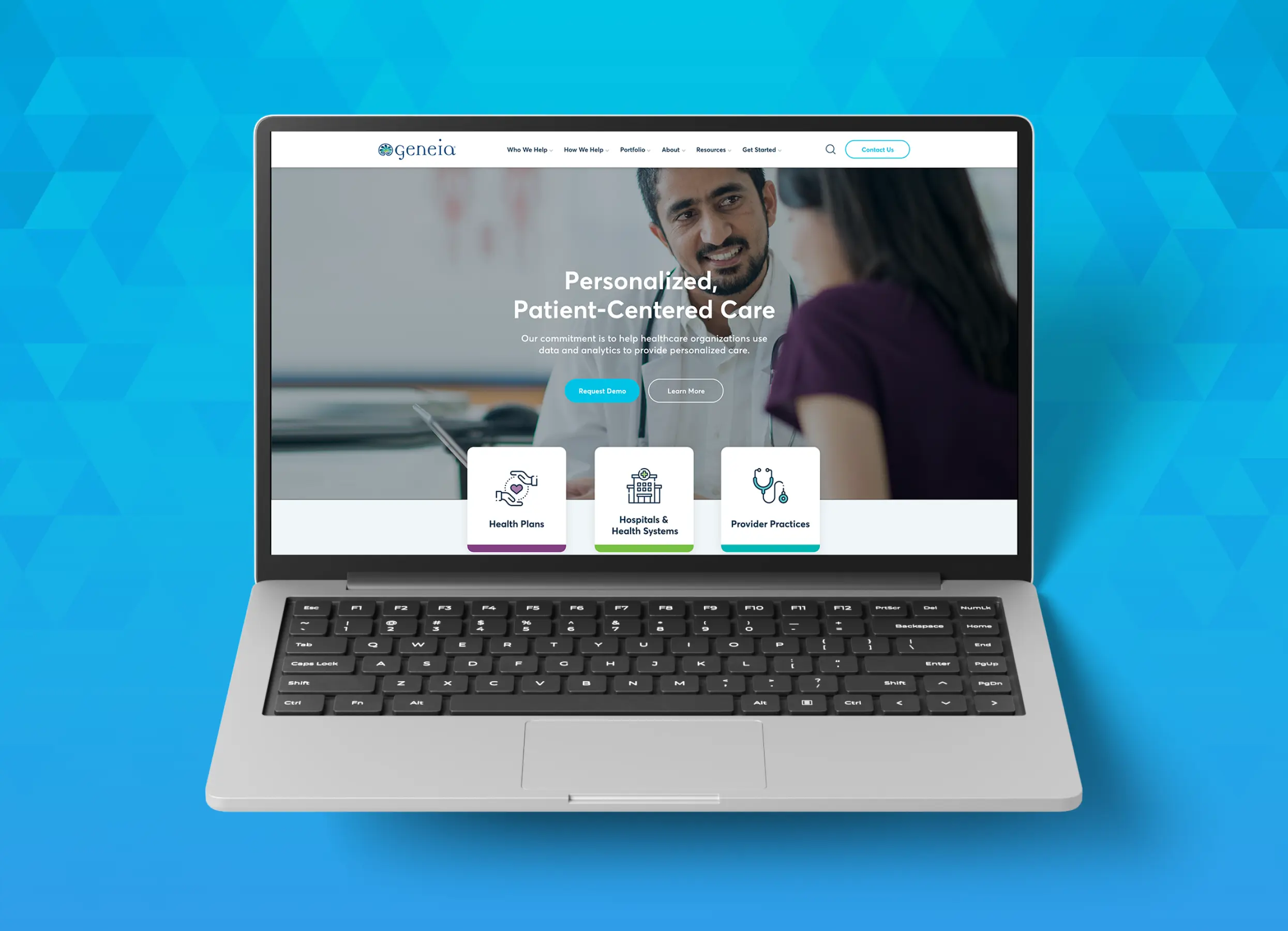 Geneia website design