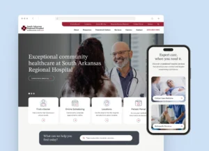 South Arkansas Regional Hospital web designs