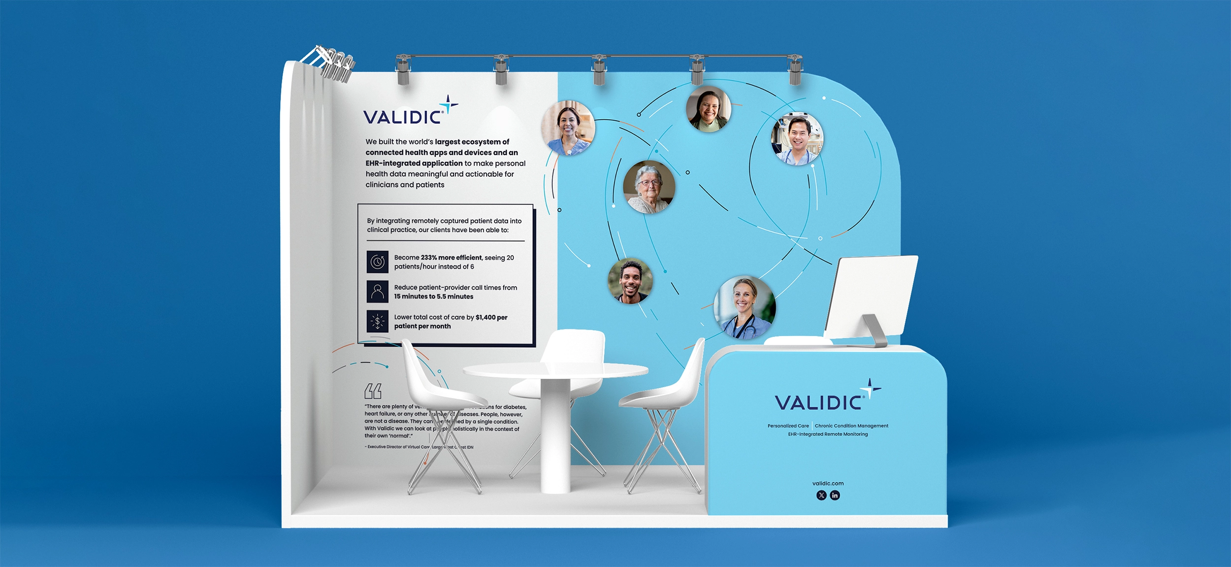 Validic booth design