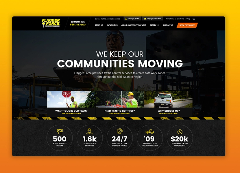 Flagger Force website